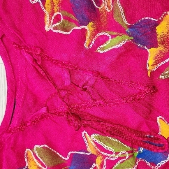 Seven Islands New York Pink Embroidered Top Size 1X NWT - Picture 8 of 12